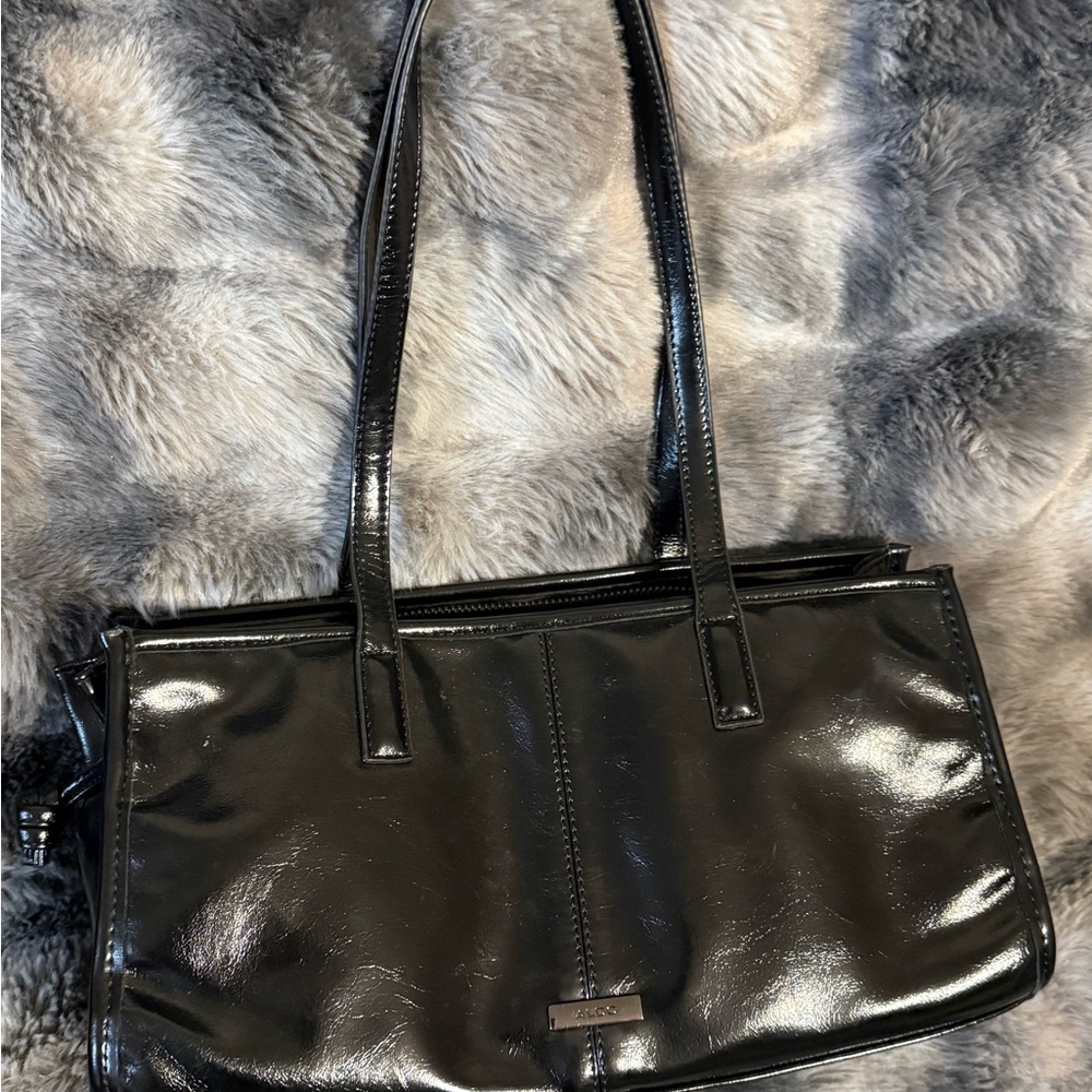 Aldo Black Patent Leather Women's Bag